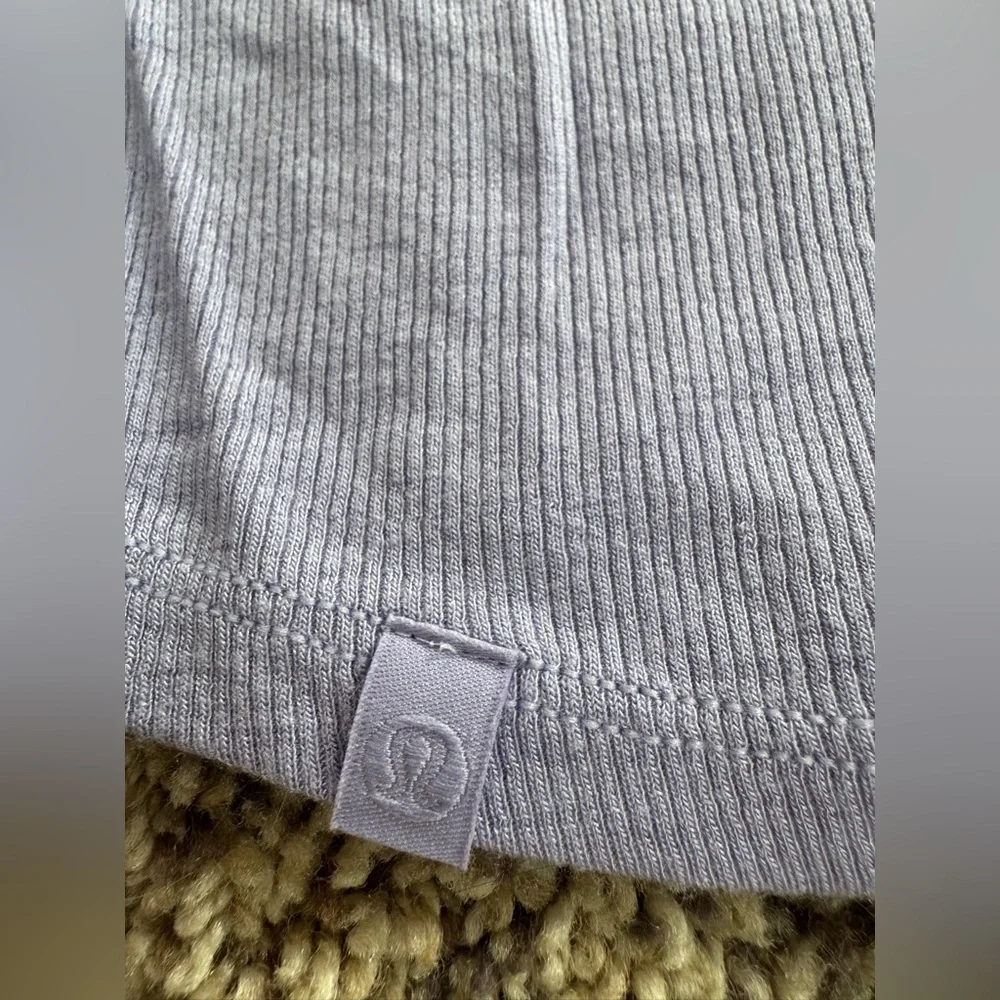 Lululemon Hold Tight Cropped T-Shirt- Lilac Smoke - Picture 5 of 5